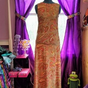 Liz Clayborne NewYork Paisley Print Maxi Dress NWT